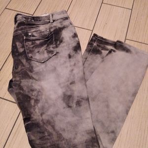 Gray Tie dye jeans
